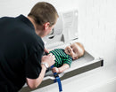 Foundations Stainless Frameless Clad Surface Mount Horizontal Public Washroom Baby Changing Station