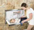 Foundations Surface Mounted Stainless Clad Horizontal Public Washroom Baby Changing Station