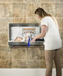 Foundations Surface Mounted Stainless Clad Horizontal Public Washroom Baby Changing Station