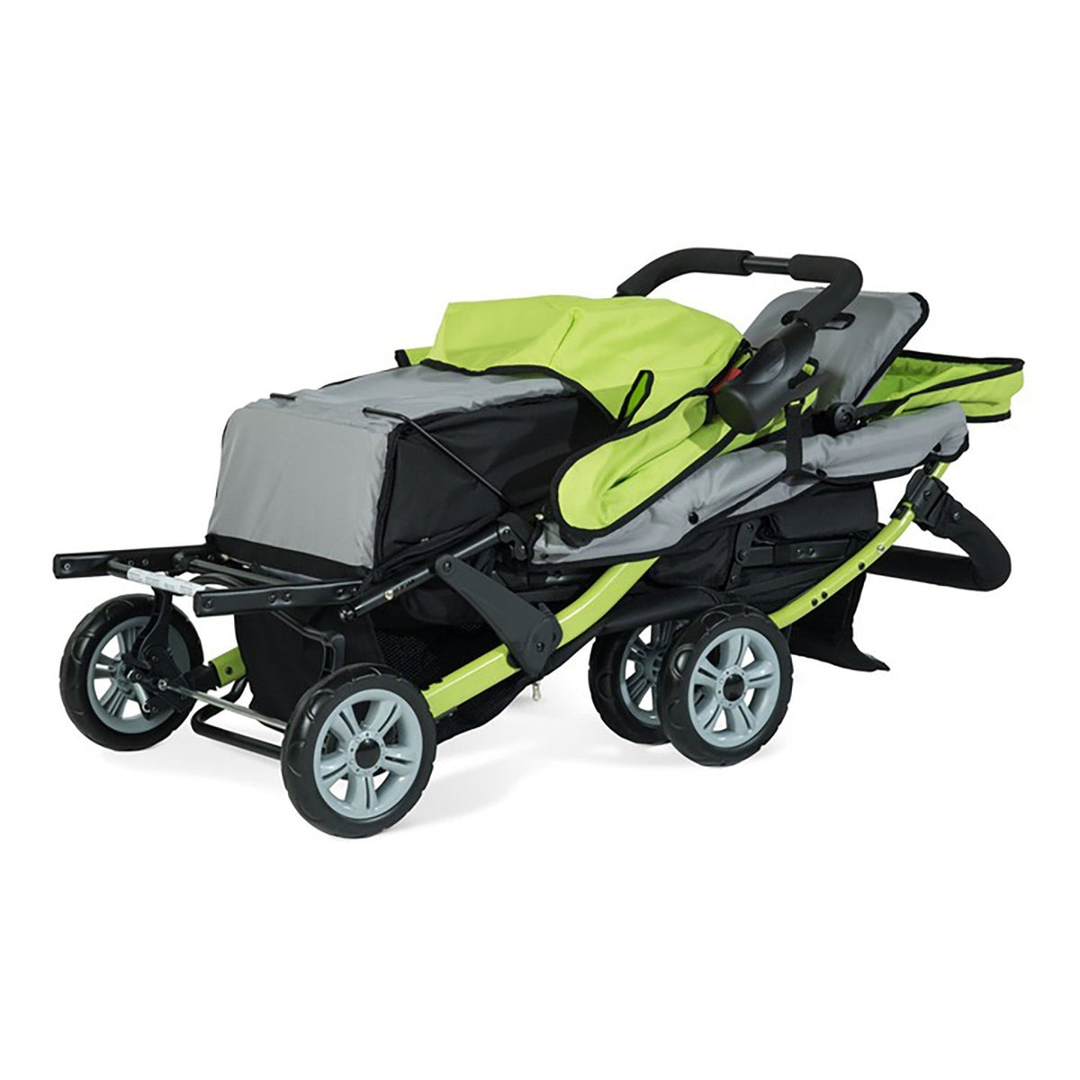 Foundations Trio Sport Triple Tandem Stroller Lime