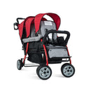 Foundations Trio Sport Triple Tandem Stroller - Red