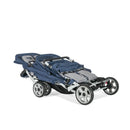 Gaggle Jamboree 6-Seat Large Family or Child Care Center Stroller with Canopy by Foundations - Navy/Gray