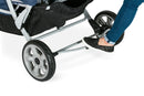Gaggle Jamboree 6-Seat Large Family or Child Care Center Stroller with Canopy by Foundations - Navy/Gray