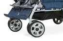 Gaggle Jamboree 6-Seat Large Family or Child Care Center Stroller with Canopy by Foundations - Navy/Gray