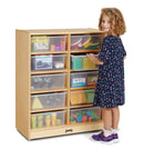 Jonti-Craft 10 Tub Mobile Storage - with Clear Tubs