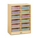 Jonti-Craft 12 Paper-Tray Mobile Storage - with Clear Paper-Trays