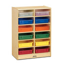 Jonti-Craft 12 Paper-Tray Mobile Storage - with Colored Paper-Trays