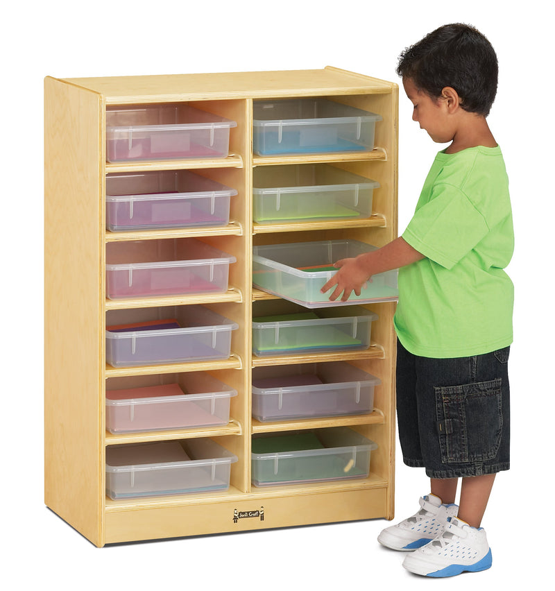 Jonti-Craft 12 Paper-Tray Mobile Storage - without Paper-Trays
