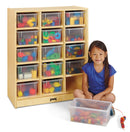 Jonti-Craft 15 Cubbie-Tray Mobile Unit – with Colored Trays