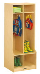 Jonti-Craft 2 Section Coat Locker with Step
