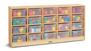 Jonti-Craft 20 Tub Mobile Storage - with Clear Tubs