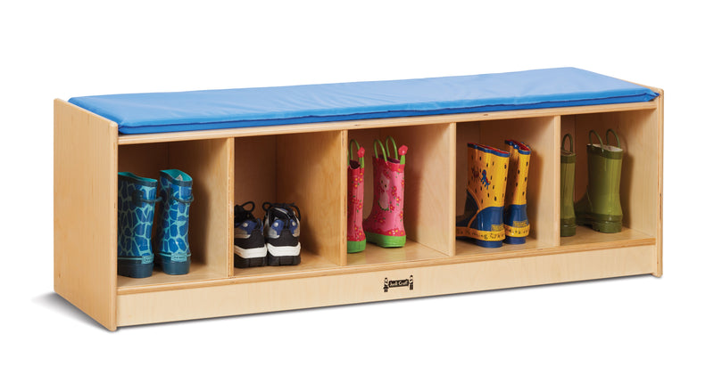 Jonti-Craft 5 Section Bench Locker - Blue