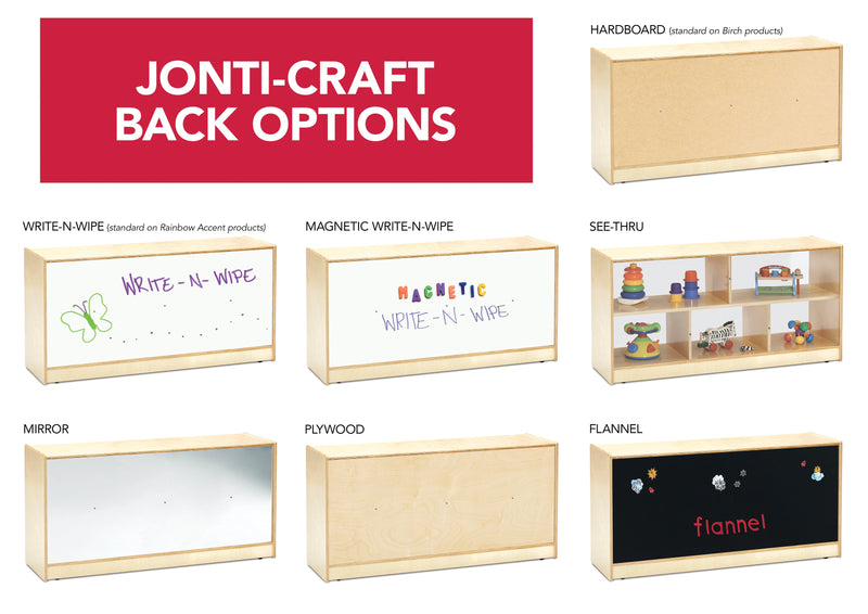 Jonti-Craft 5 Section Bench Locker - Key Lime