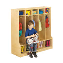 Jonti-Craft 5 Section Coat Locker with Step