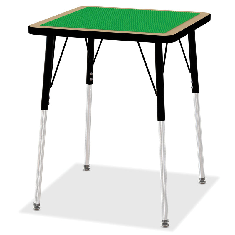 Jonti-Craft Adjustable Building Table – Traditional Brick Compatible – 24-31"H