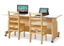 Jonti-Craft Apollo Double Computer Desk - Maple Top