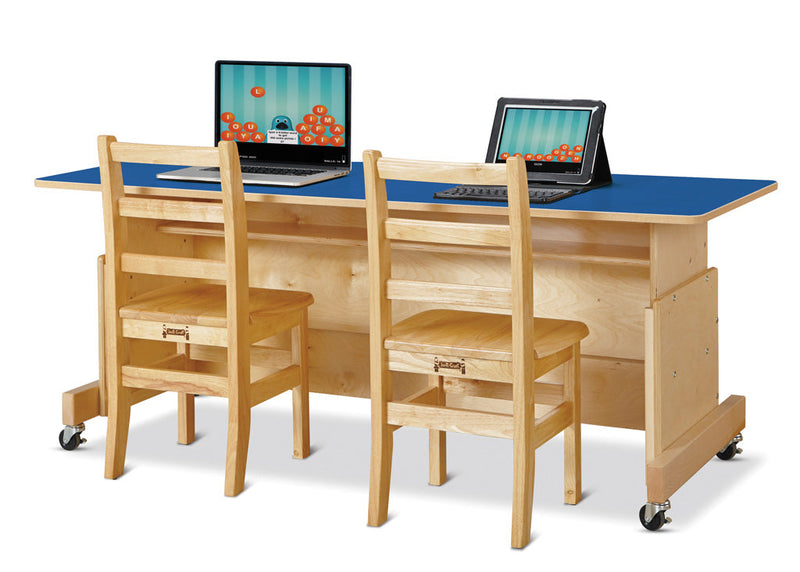Jonti-Craft Apollo Double Computer Desk - White Top