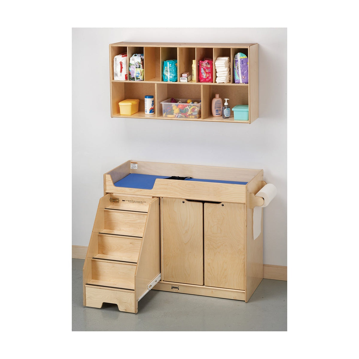 Jonti Craft Changing Table with Stairs Left