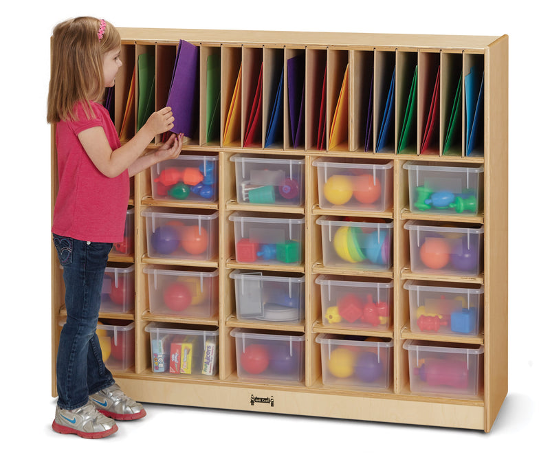 Jonti-Craft Classroom Organizer - with Clear Cubbie-Trays