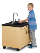 Jonti-Craft Clean Hands Helper Portable Sink - 26" Counter - Plastic Sink
