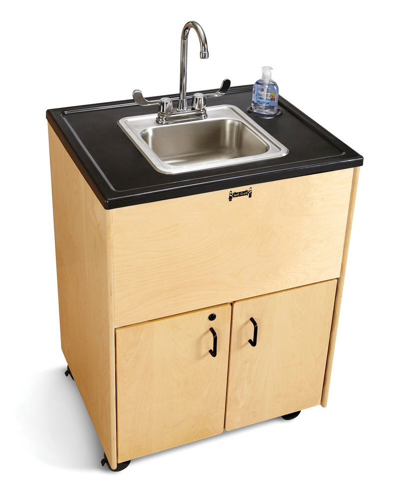 Jonti-Craft Clean Hands Helper Portable Sink - 26" Counter - Stainless Steel Sink