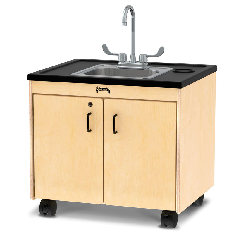 Jonti-Craft Clean Hands Helper Portable Sink - 26" Counter - Stainless Steel Sink