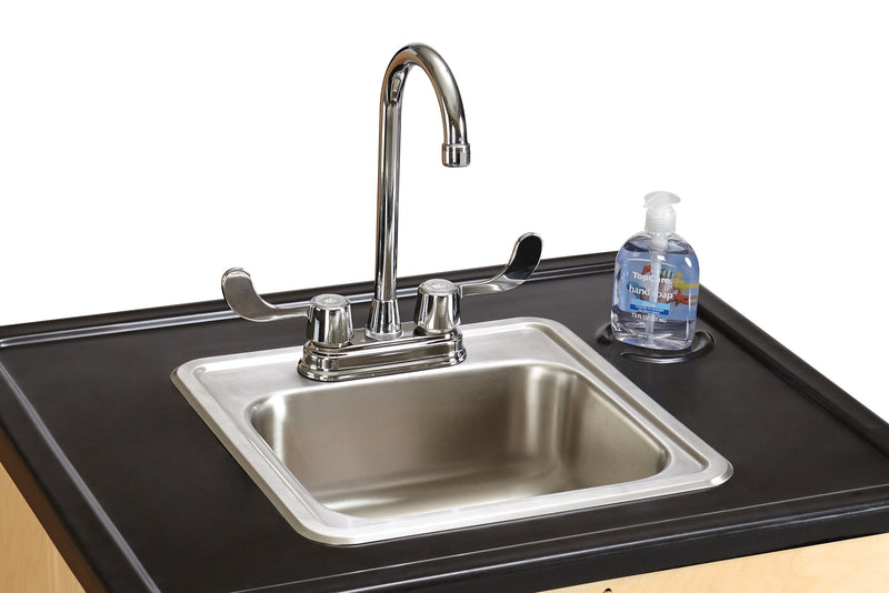 Jonti-Craft Clean Hands Helper Portable Sink - 38" Counter - Stainless Steel Sink - Plumbing Required