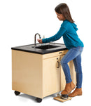 Jonti-Craft Clean Hands Helper Portable Sink – Nonelectric - 26" Counter - Plastic Sink