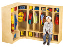 Jonti-Craft Corner Coat Locker with Step