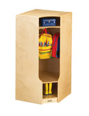 Jonti-Craft Corner Coat Locker with Step