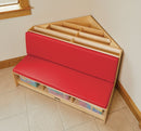 Jonti-Craft Corner Literacy Nook - Red