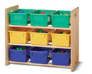 Jonti-Craft Cubbie-Tray Storage Rack - with Colored Cubbie-Trays