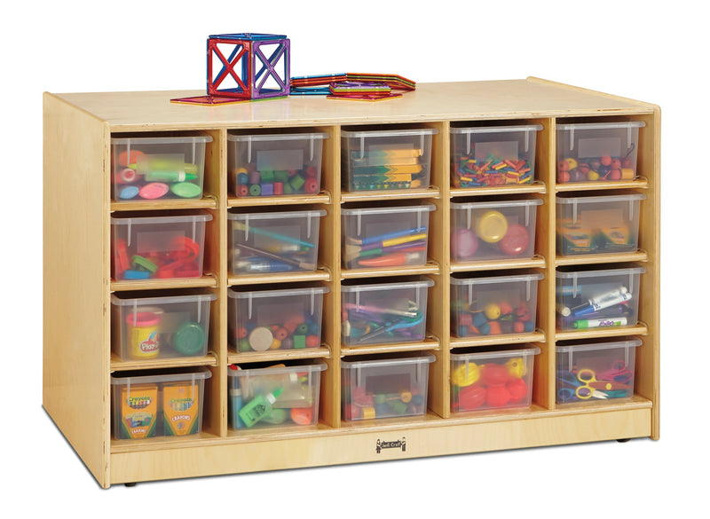 Jonti-Craft Double-Sided Island – Single + 20 Cubbie-Tray - without Trays