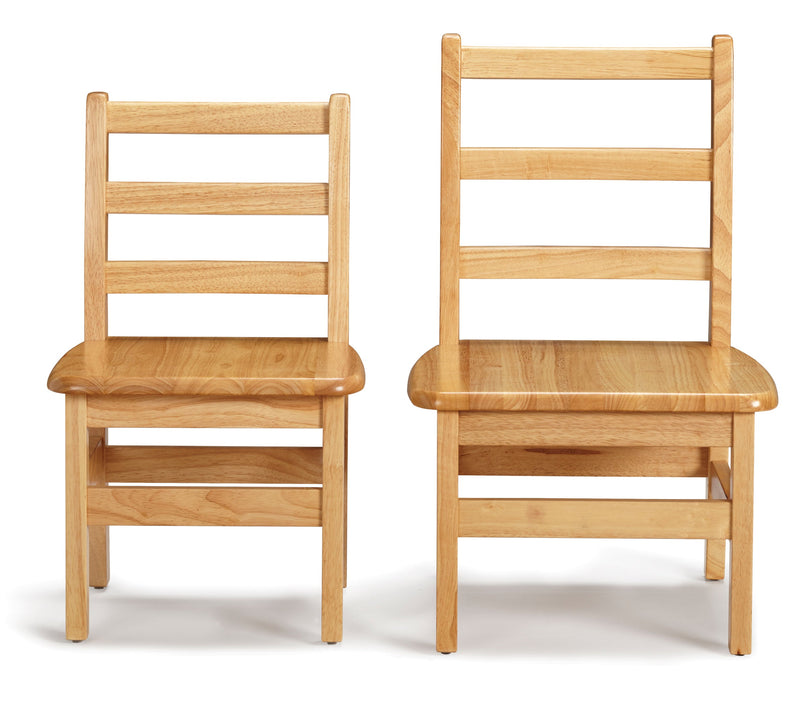 Jonti-Craft Instructor’s Ladderback Chair Pair - 12" Height