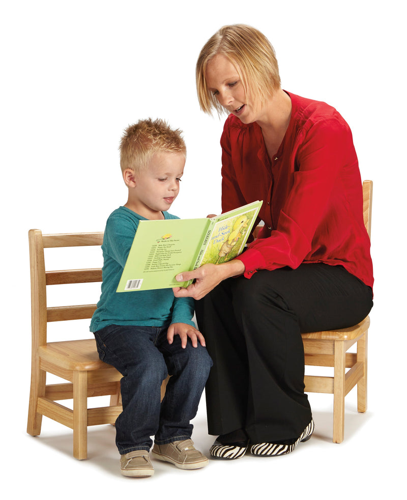 Jonti-Craft Instructor’s Ladderback Chair Pair - 12" Height