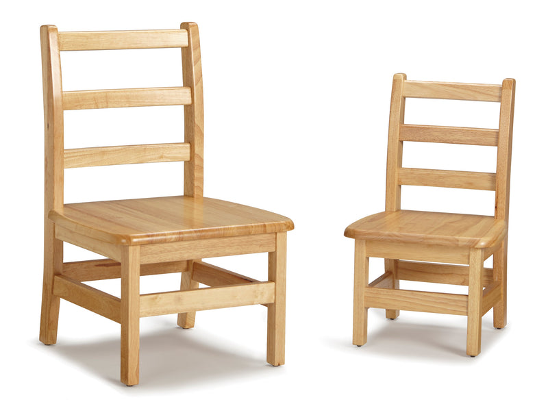 Jonti-Craft Instructor’s Ladderback Chair Pair - 12" Height
