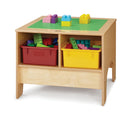 Jonti-Craft KYDZ Building Table - Preschool Brick Compatible - with Colored Tubs