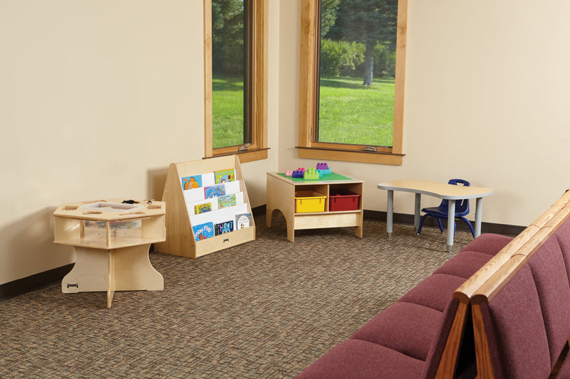 Jonti-Craft KYDZ Building Table - Traditional Brick Compatible - with Colored Tubs