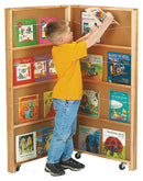 Jonti-Craft Mobile Library Bookcase - 2 Sections