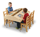 Jonti-Craft Quad Tablet Table - Stationary
