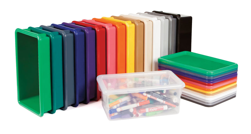 Jonti-Craft Sectional Cubbie-Tray Mobile Unit - with Colored Trays