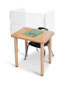 Jonti-Craft See-Thru Student Desktop Shield -16.5" High
