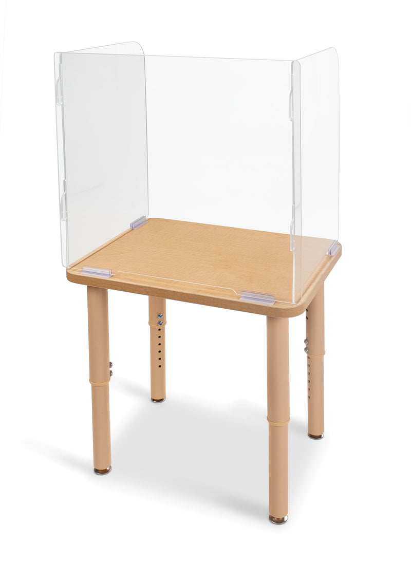 Jonti-Craft See-Thru Student Desktop Shield - 24" High