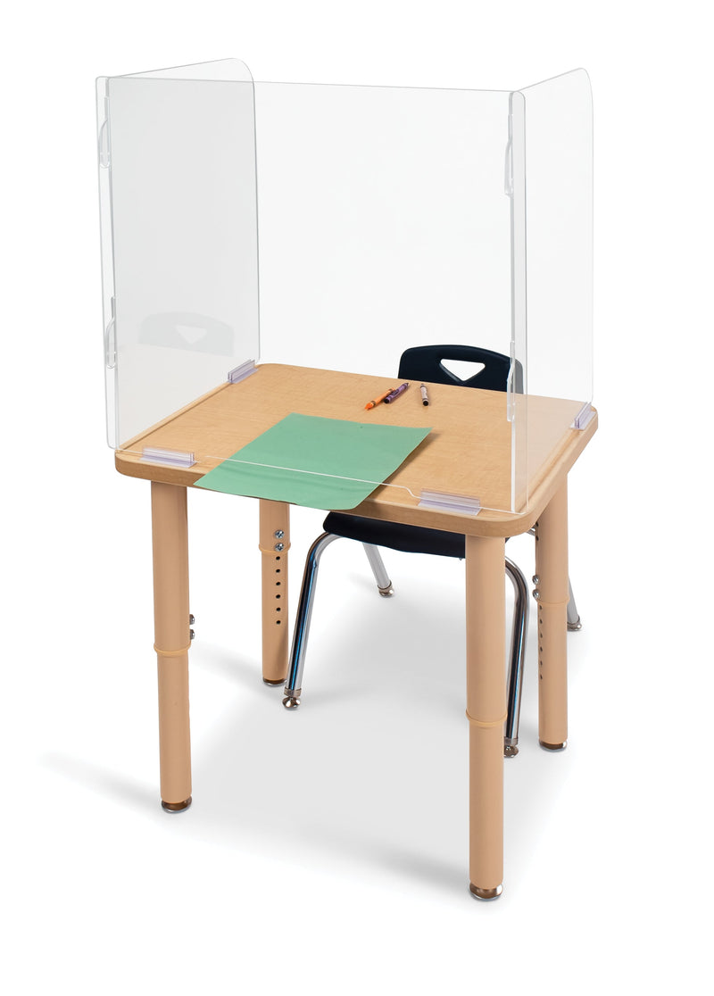 Jonti-Craft See-Thru Student Desktop Shield - 24" High