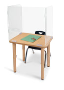 Jonti-Craft See-Thru Student Desktop Shield - 24" High