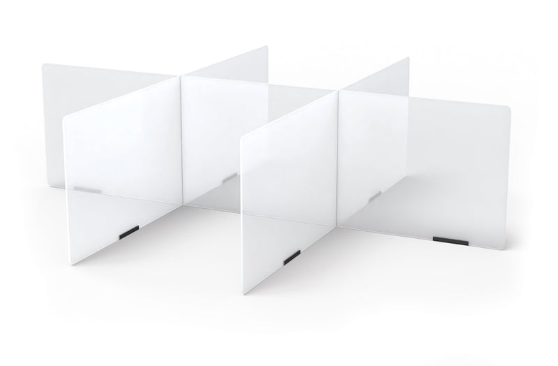 Jonti-Craft See-Thru Table Divider Shields - 6 Station - 58.5" x 47.5" x 16"