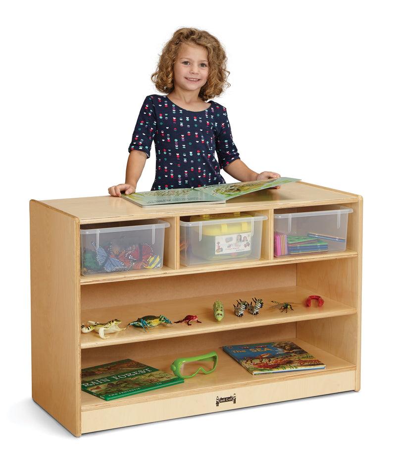 Jonti-Craft STEM Combo Mobile Storage Unit – with Clear Tubs