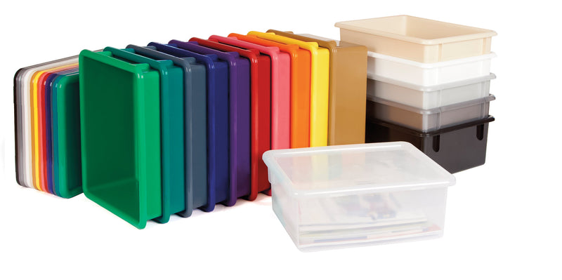Jonti-Craft Super-Sized Combo Mobile Storage Unit - with Clear Bins
