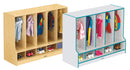 Jonti-Craft Toddler 5 Section Coat Locker with Step - without Cubbie-Trays
