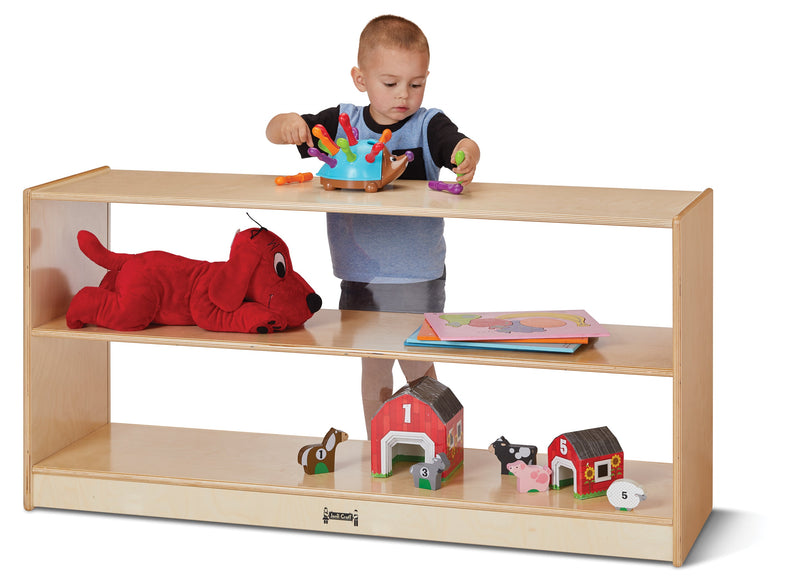 Jonti-Craft Toddler Fixed Straight-Shelf with See-Thru Back